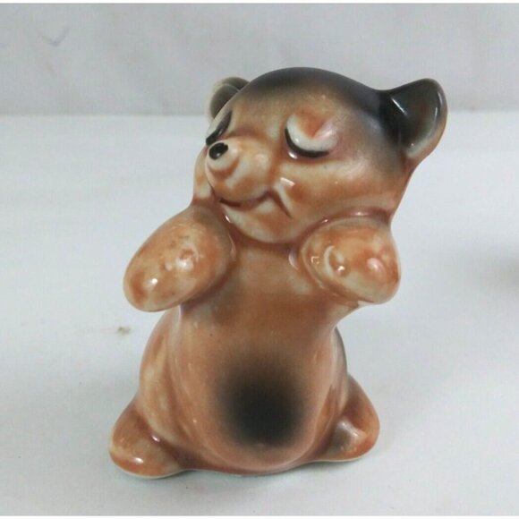 Vintage Van Tellingen Hugging Dancing Bear 3.5" Salt & Pepper Shakers - Picture 7 of 16